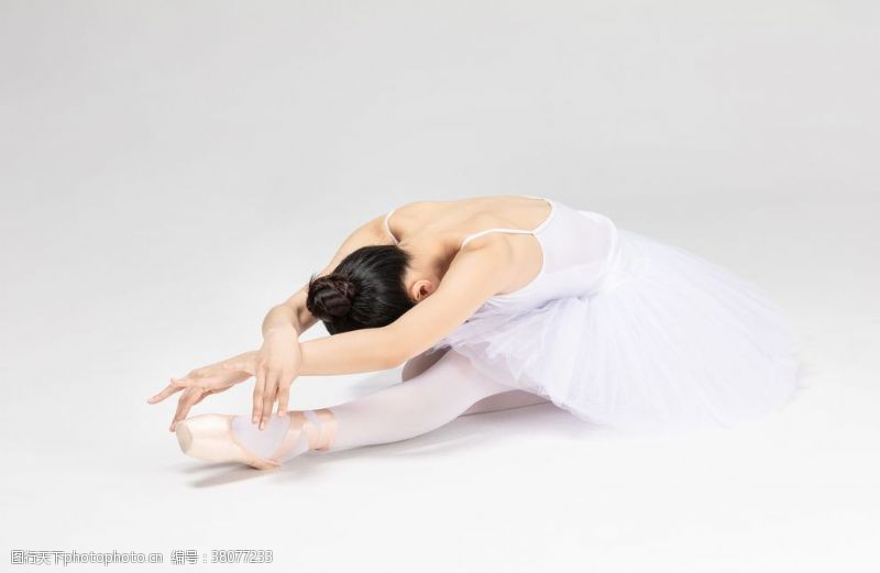 柔性芭蕾舞蹈柔美女性人物背景素材