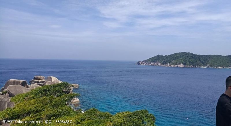 湛蓝海面海水