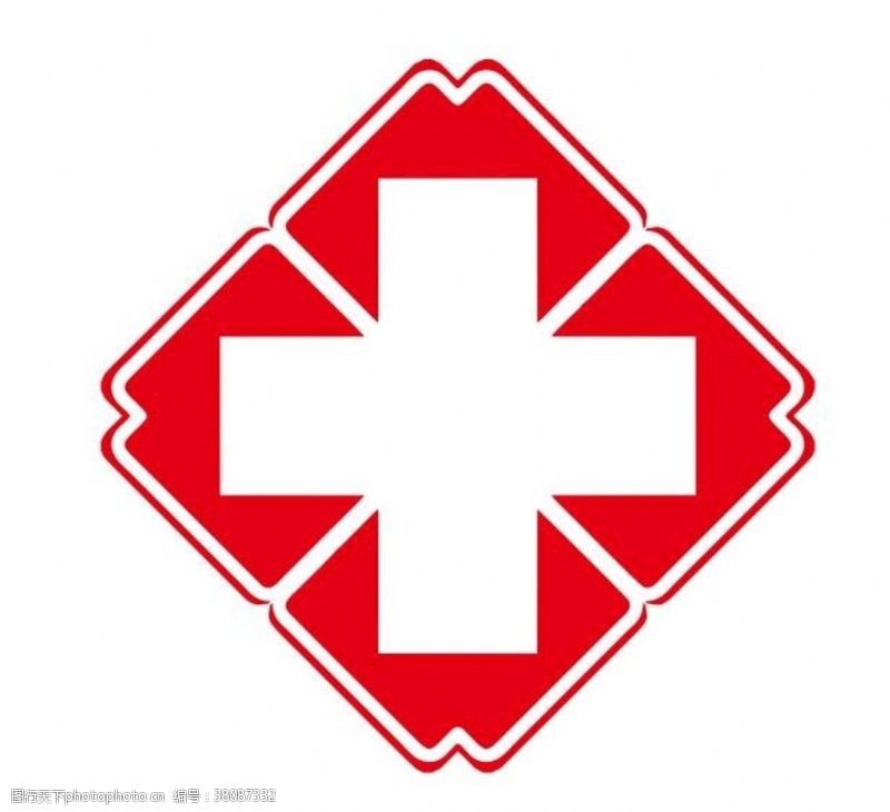 社区卫生服务矢量医院十字标