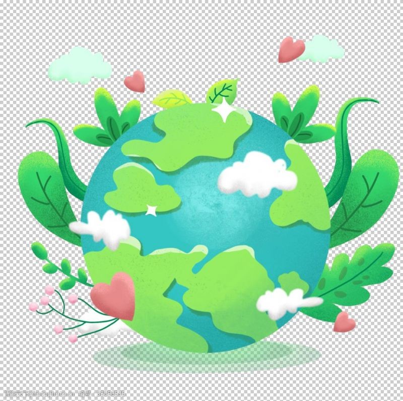 鳖爱护环境保护地球免抠元素