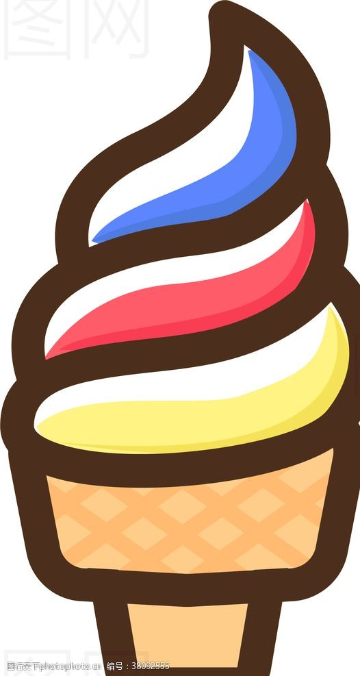简约小图标冰淇淋