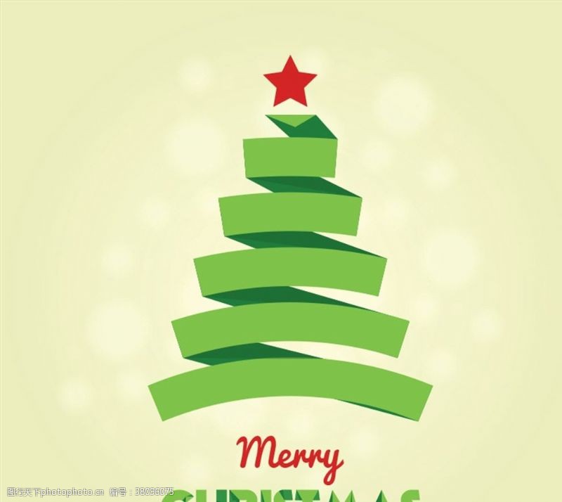 圣诞背景圣诞贺卡绿色蕾丝树