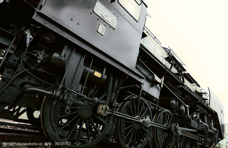 钢轨蒸汽火车