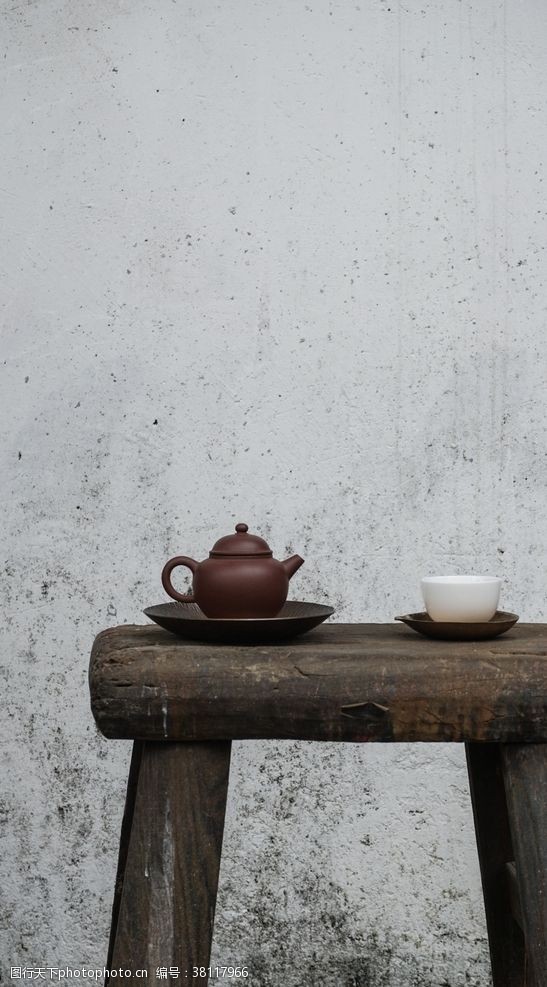 紫砂杯古朴禅茶