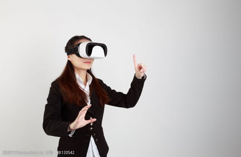vr眼镜VR眼镜游戏未来科技人物背景