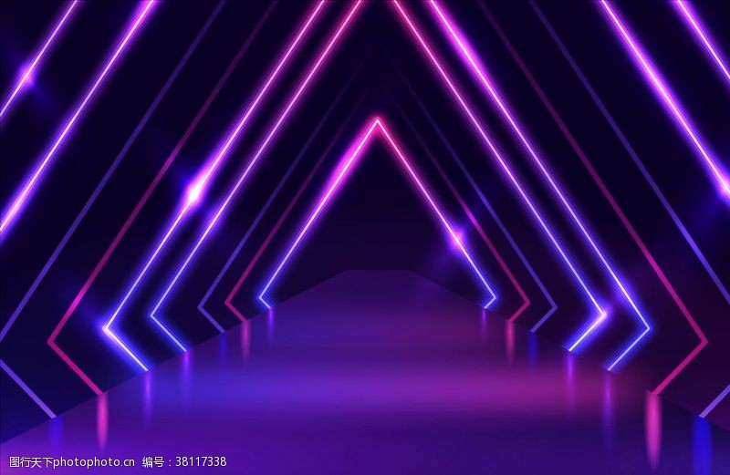 动态视频素材紫色舞台