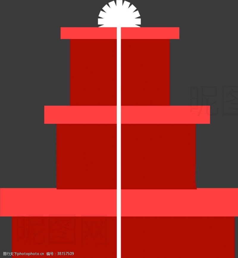 婚礼设计图红色礼盒