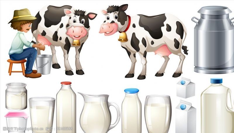 商业宣传新鲜牛奶