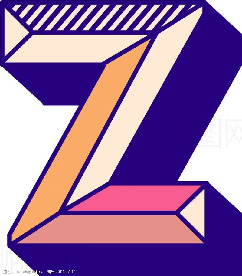 儿童字体字母Z