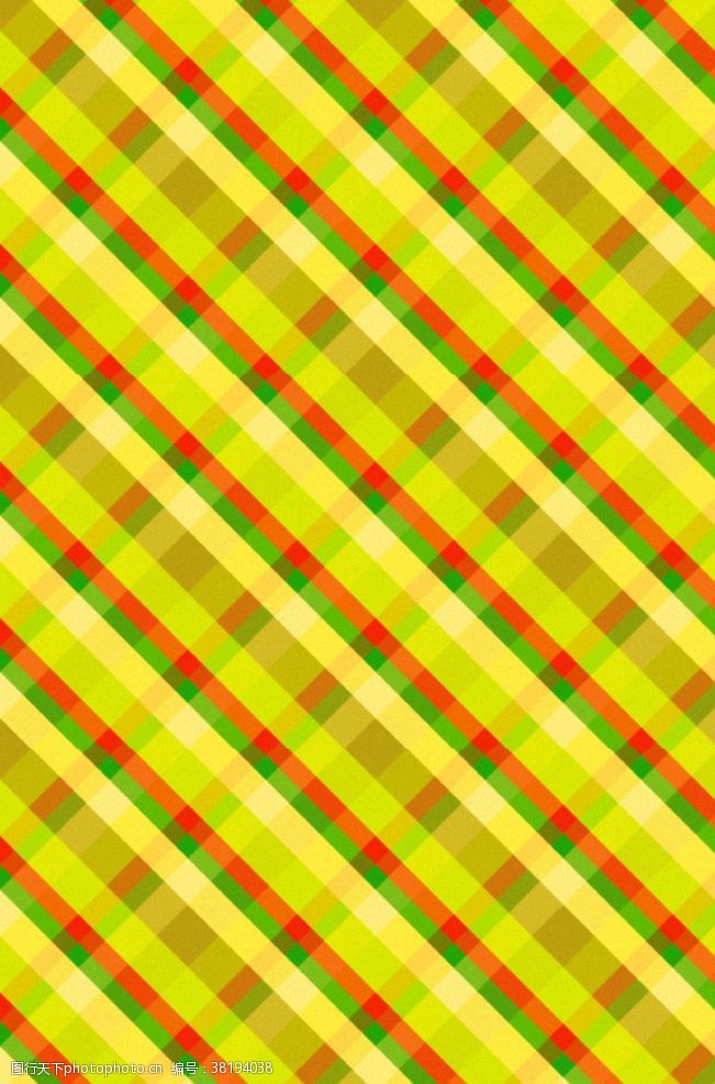民族元素黄绿红色格纹背景