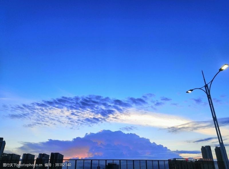 伤感晚霞夜景