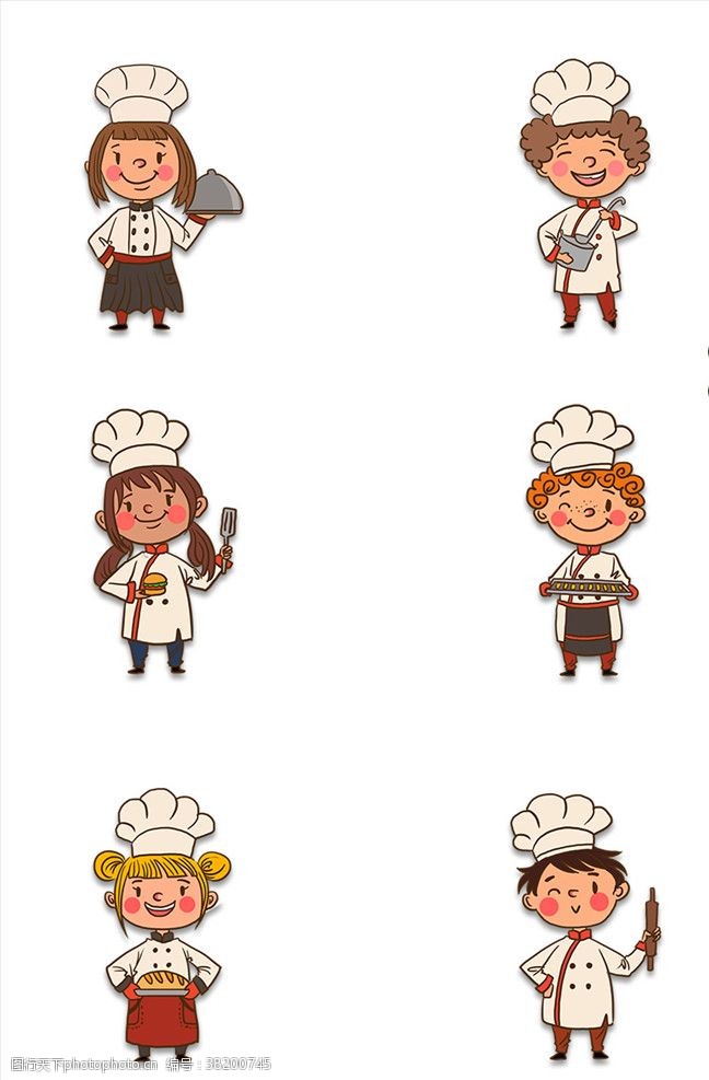 厨师卡通人物厨师素材
