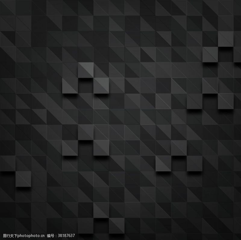 方格子创意图黑色格子背景