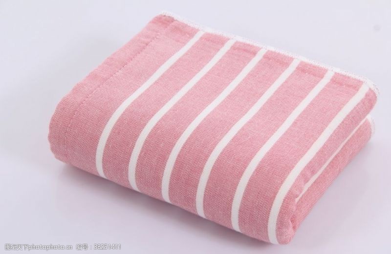 柔软粉色毛巾