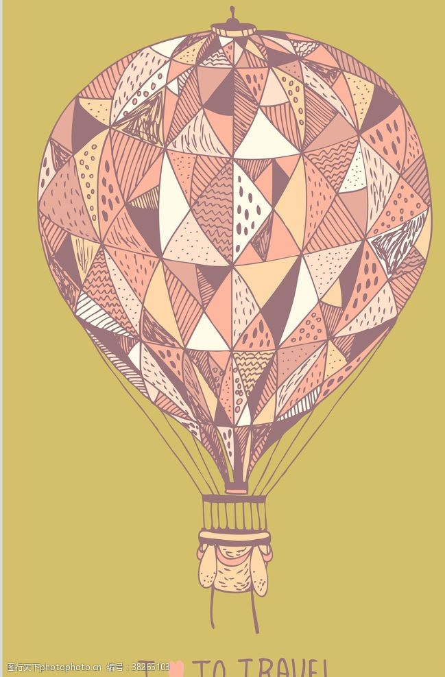 水晶球热气球装饰画