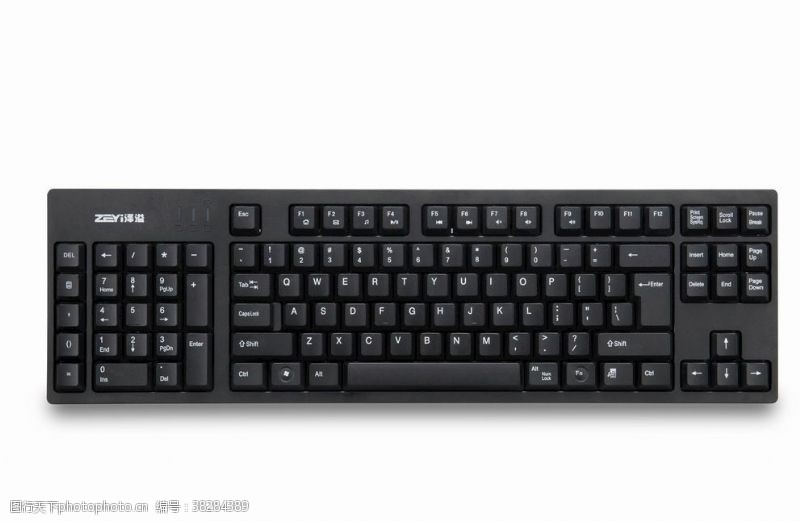 网络办公台式机左数键盘
