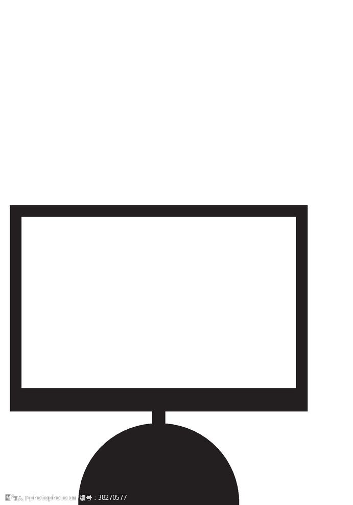 液晶平板电视电子产品图标