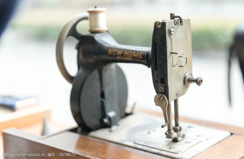 怀旧相册缝纫机