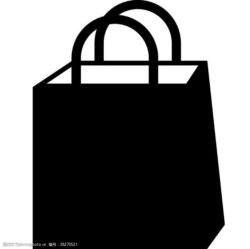 商场购物袋购物图标图片