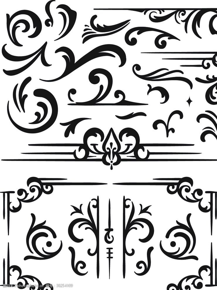 欧式复古花纹欧式古典华丽水波纹相框