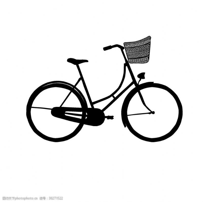 骑手自行车图片