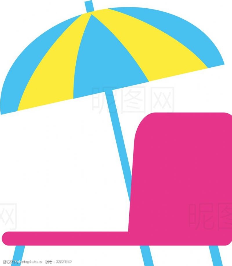皮肤衣沙滩椅遮阳伞