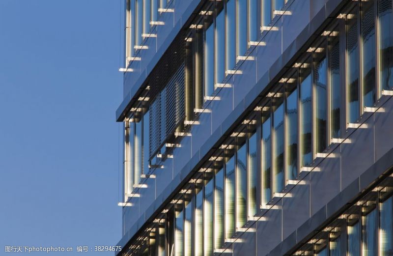 现代建筑科幻建筑玻璃幕墙