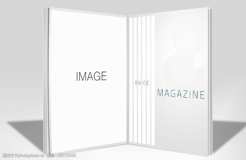 折页效果图杂志样机