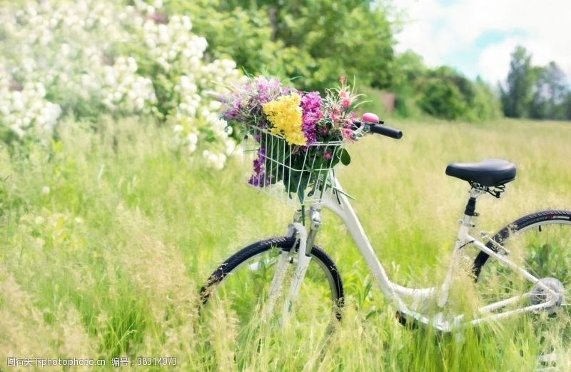情侣骑自行车自行车