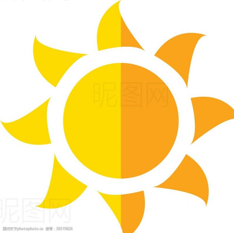 水滴标志太阳