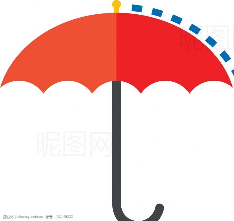 水滴标志雨伞