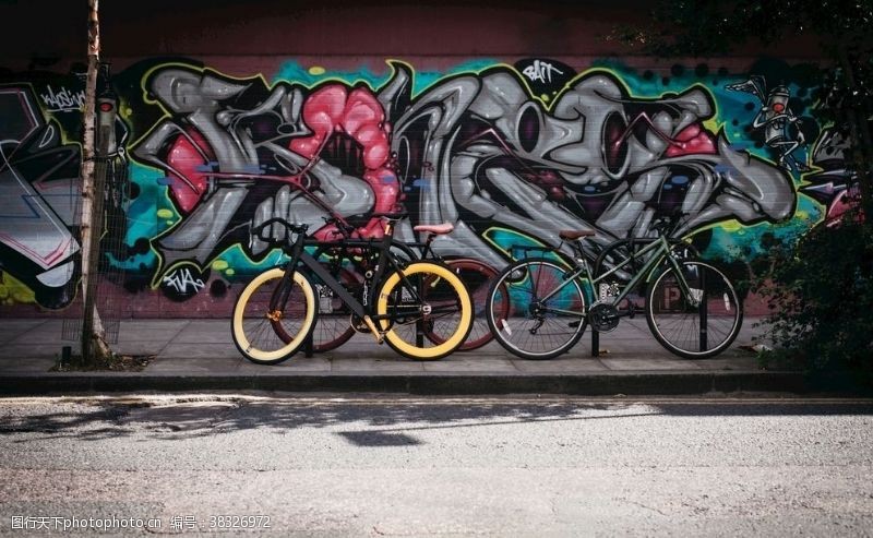 自行车文化涂鸦