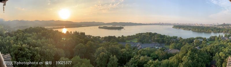 雷峰塔杭州西湖日落图片