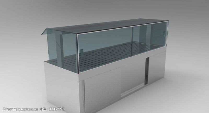 dwg3D玻璃餐台柜