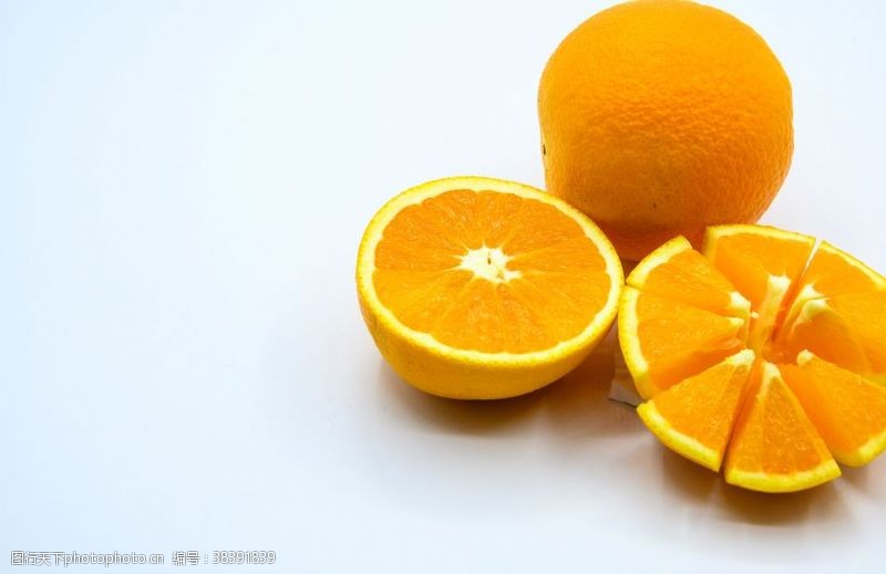 橙色叶子橙子