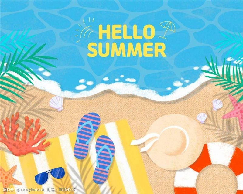游泳帽夏季海报