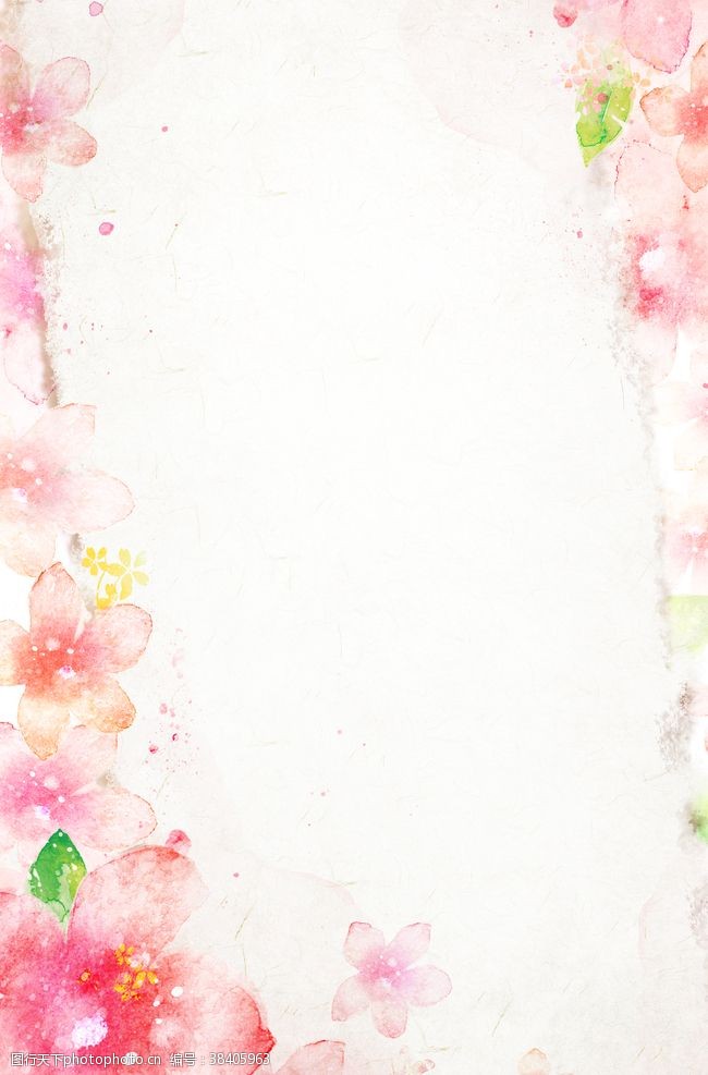 樱花图案粉色背景