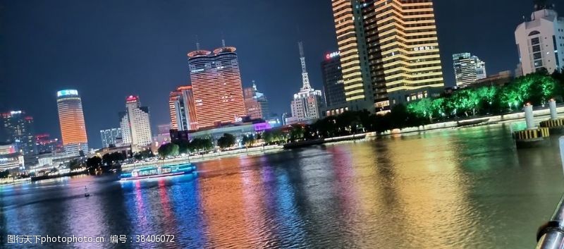 城市风景照片宁波夜景