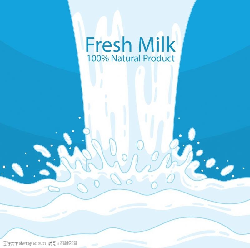 商业包装牛奶海报素材模板