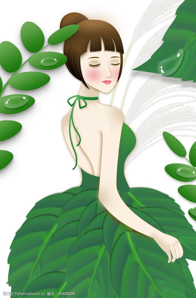 绿色芦荟素材草本精华呵护肌肤