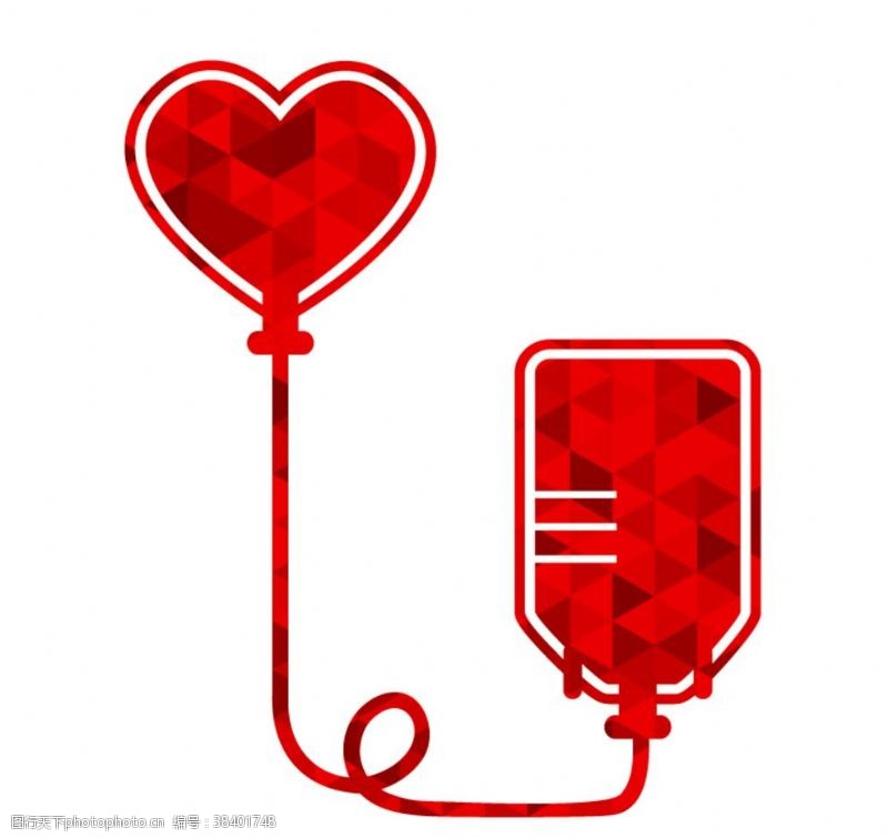 爱心献血献血标示