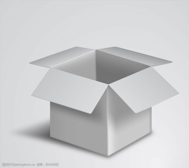 3d设计源文件白开纸箱