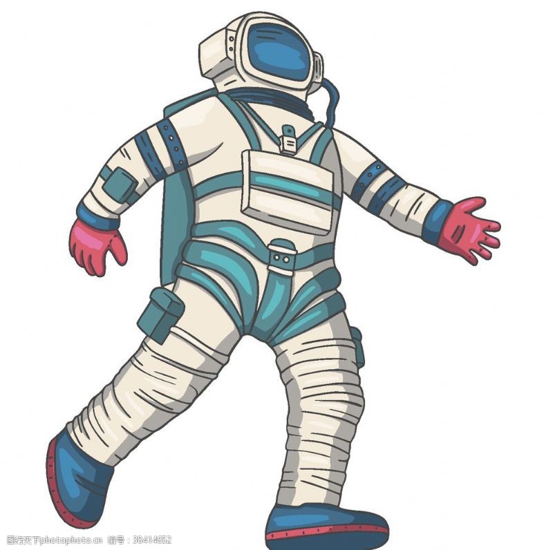 航天员宇航员卡通插画