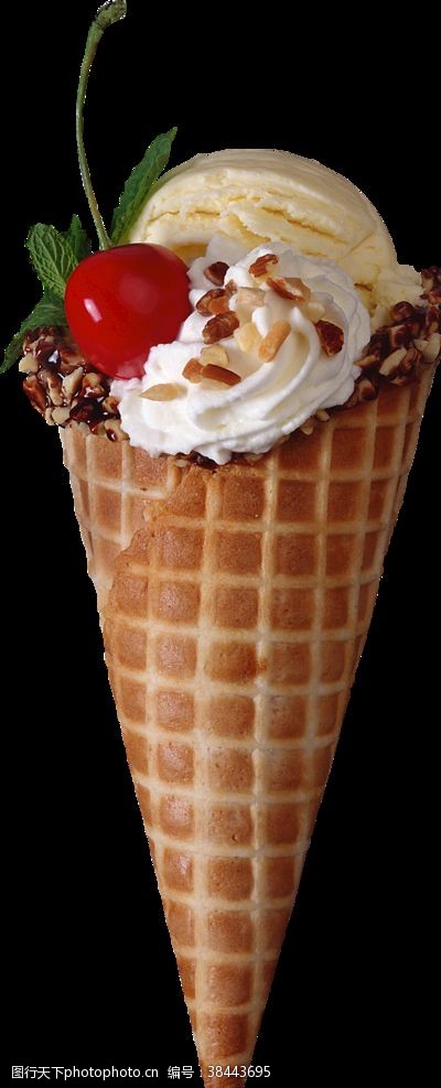 草莓圣代冰淇淋雪糕