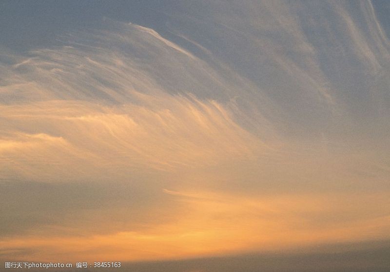 夕阳红天空眩彩天空