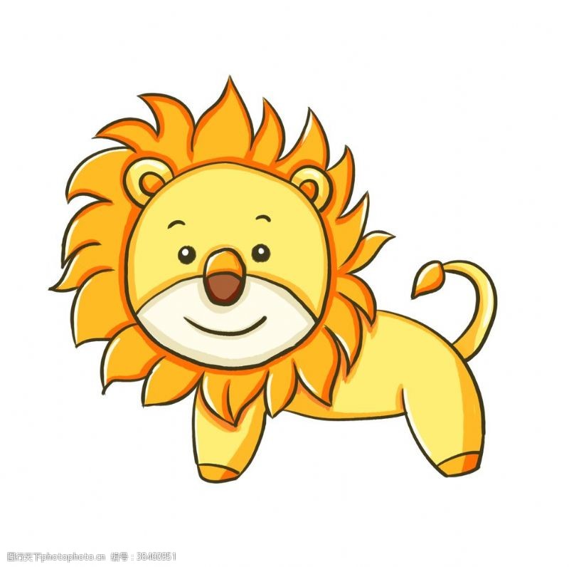 狮跑卡通狮子