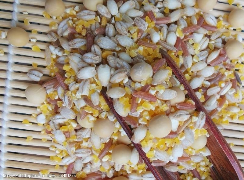 玉米渣摄影五谷杂粮