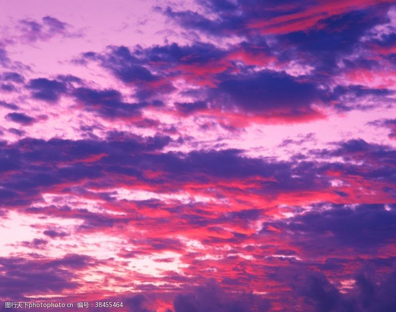 夕阳红天空眩彩天空