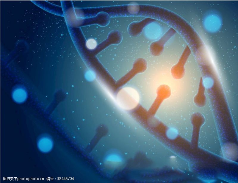 医学背景DNA基因链
