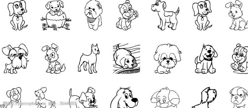 可爱的狗可爱的卡通小狗图片
